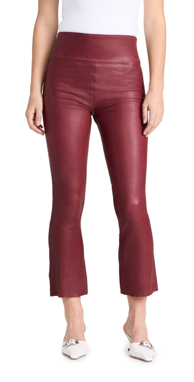 Sprwmn Crop Flare Pants Crimson Xs