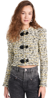 Isabel Marant Gradilia Cropped Fringe Jacket In Ecru