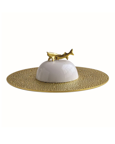 Bernardaud Ecume Gold Caviar Set