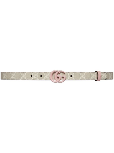 Gucci Gg Marmont Leather Belt In White