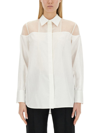 Helmut Lang Chic Tuxedo Shirt In White
