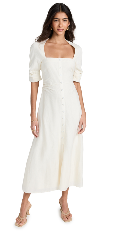 Cult Gaia Women's Karissa Ruched A-line Midi-dress In Off White