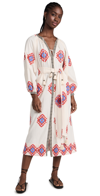 Johanna Ortiz Create Memories Tunic Dress In Ecru/red