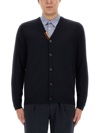 Paul Smith Cardigan Button Thru In Blue