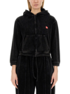 ALEXANDER WANG T T BY ALEXANDER WANG VELOUR SWEATSHIRT