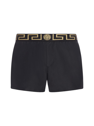 Versace Sea Clothing In Nero Greca Oro