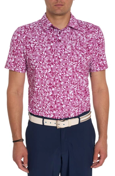 Robert Graham Wooderson Performance Polo In Pink