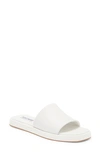 Steve Madden Holmes Slide Sandal In White