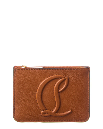 Christian Louboutin By My Side Leather Wallet In Brown