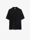 Burberry Regular Fit Shirt With Collar And Short Sleeves In Black