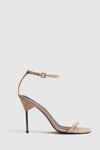 Reiss Carey - Biscuit Strappy Pin Heel Sandals, Us 7.5