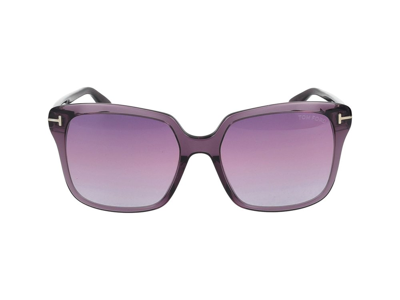 Tom Ford Eyewear Faye Square Frame Sunglasses In Purple
