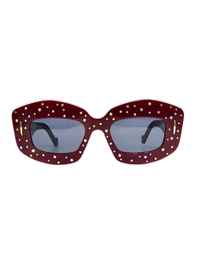 Loewe Cat Eye Frame Sunglasses In Red