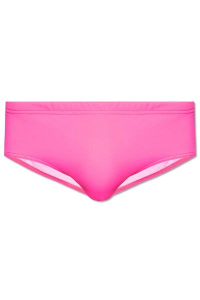 Dsquared2 Logo Printed Swimming Briefs In Pink