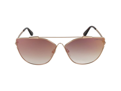 Tom Ford Eyewear Pilot Frame Sunglasses In Gold
