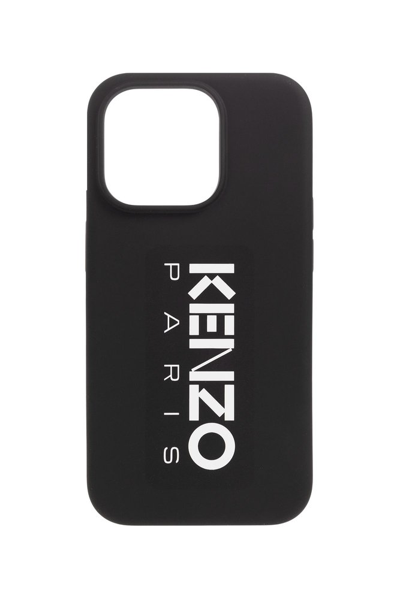 Kenzo Logo Printed Iphone 15 Pro Case In Black