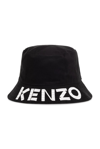 KENZO KENZO LOGO PRINTED BUCKET HAT