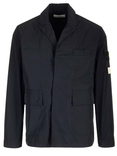 Stone Island Compass Patch Jacket In Black
