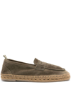Castaã±er Nacho T-186 Espadrilles In Taupe Suede In Green