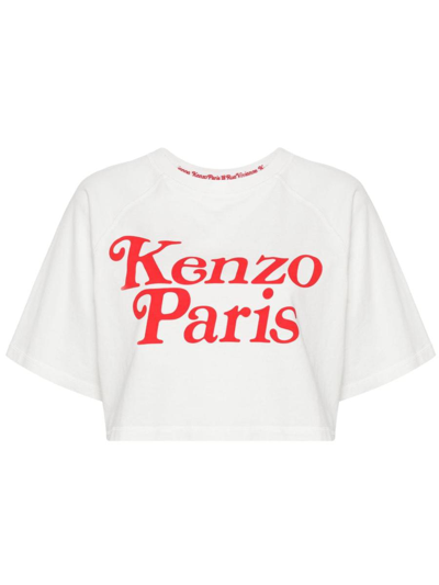 Kenzo By Verdy Kenzo Paris Cotton T-shirt In White