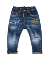 DSQUARED2 DSQUARED2 KIDS DISTRESSED STRAIGHT LEG JEANS