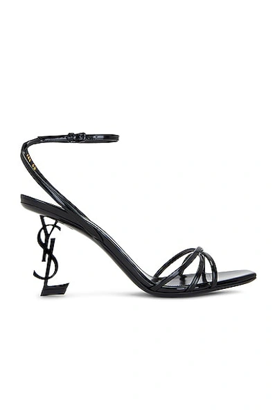 Saint Laurent Opyum Sandal In Noir