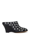 Khaite The Apollo Stud-embellished Mules In Black