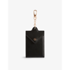 Claudie Pierlot Noir / Gris Logo-plaque Leather Card Holder