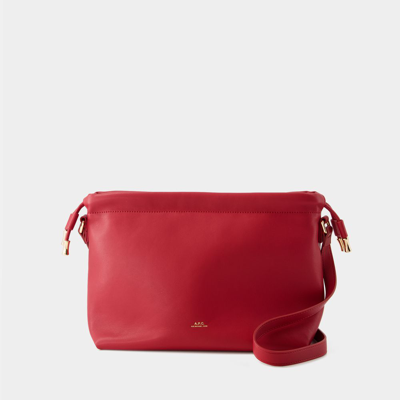 Apc Sac À Bandoulière Ninon - A.p.c. - Synthétique - Rouge In Burgundy
