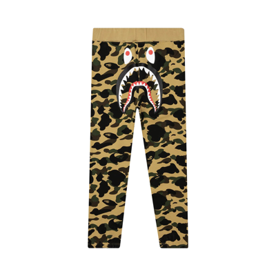 Pre-owned Bape 1st Camo Wide Fit Sweatpants 'yellow'