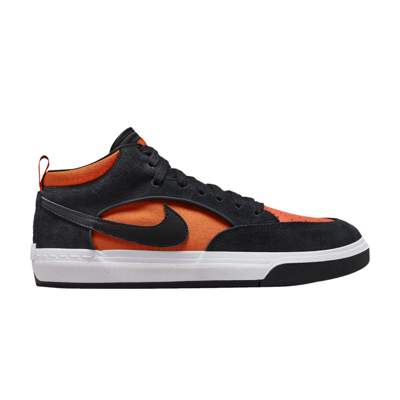 Pre-owned Nike React Leo Sb 'black Electro Orange'