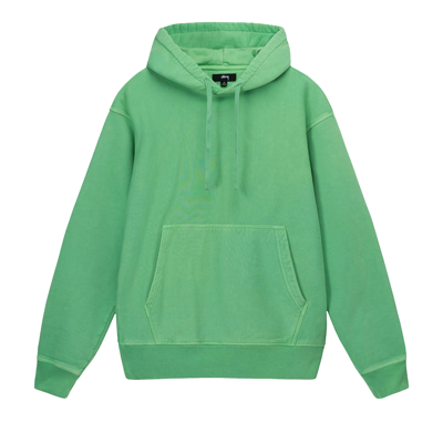 Pre-owned Stussy Pigment Dyed Fleece Hoodie 'green'