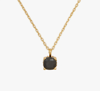 Kate Spade Little Luxuries 6mm Square Pendant In Jet Black