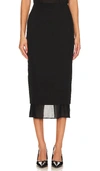 Gauge81 Black Sabie Midi Skirt In Black
