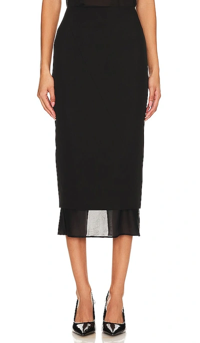 Gauge81 Black Sabie Midi Skirt