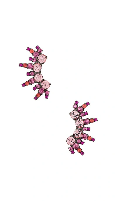 Elizabeth Cole Coraline Earrings In Ç²‰è‰²