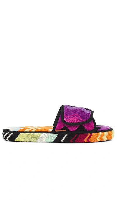 Missoni Giacomo Open Slipper In Purple