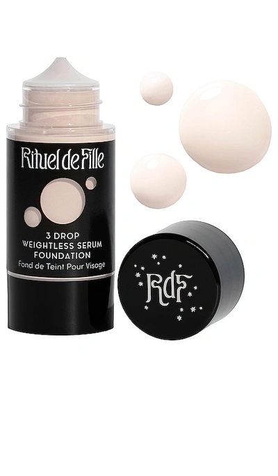 Rituel De Fille 3 Drop Weightless Serum Foundation In Potion #100