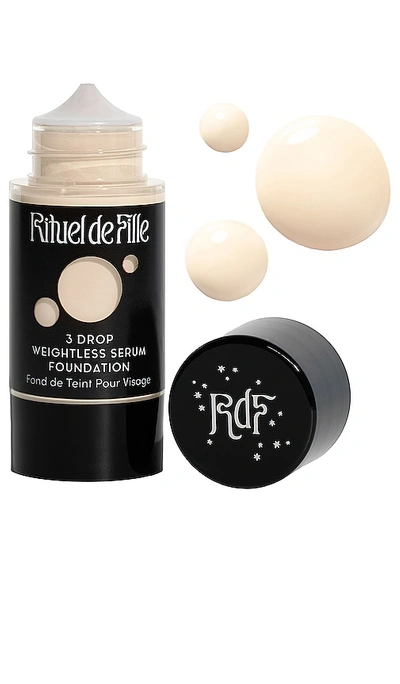 Rituel De Fille 3 Drop Weightless Serum Foundation In Potion #105