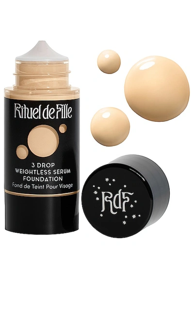 Rituel De Fille 3 Drop Weightless Serum Foundation In Potion #115