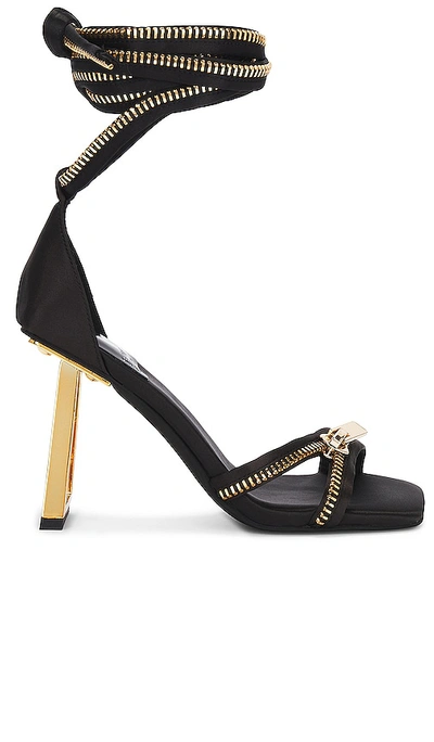 Jeffrey Campbell Zipped-up Sandal In Black