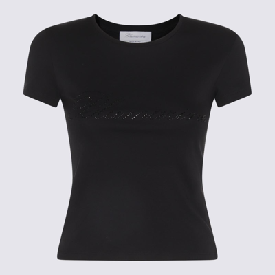 Blumarine T-shirt E Polo Nero In Black