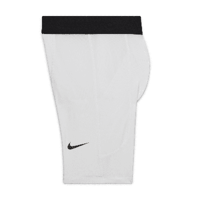 Nike Pro Big Kids' (boys') Dri-fit Shorts (extended Size) In White