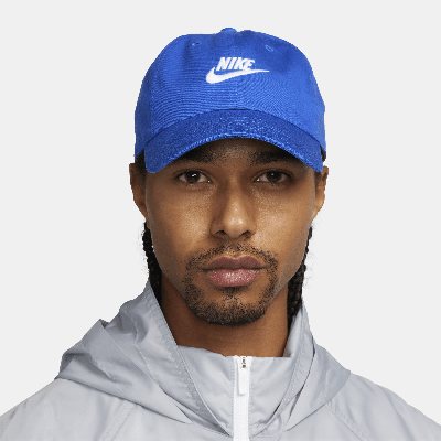 Nike Unisex Club Unstructured Futura Wash Cap In Blue
