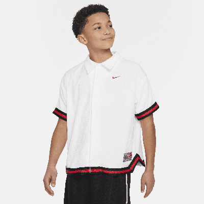 Nike Culture Of Basketball Big Kids' Short-sleeve Top In White