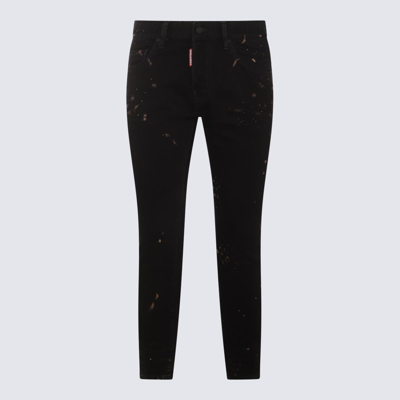 Dsquared2 Wool Trousers In Black