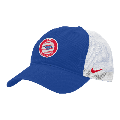 Nike Smu Heritage86  Unisex College Trucker Hat In Blue