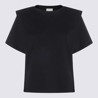 Dunhill Isabel Marant Black Cotton Zelitos T-shirt In Off White