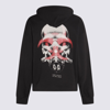 M44 LABEL GROUP M44 LABEL GROUP BLACK, WHITE AND RED COTTON SWEATSHIRT