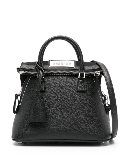 Maison Margiela 5ac Classique Mini Leather Handbag In Black